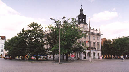 Das Rathaus der Stadt Ostrów Wielkopolski